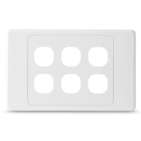 6 Gang - Wall Plate