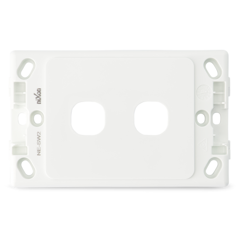 2 Gang - Wall Plate