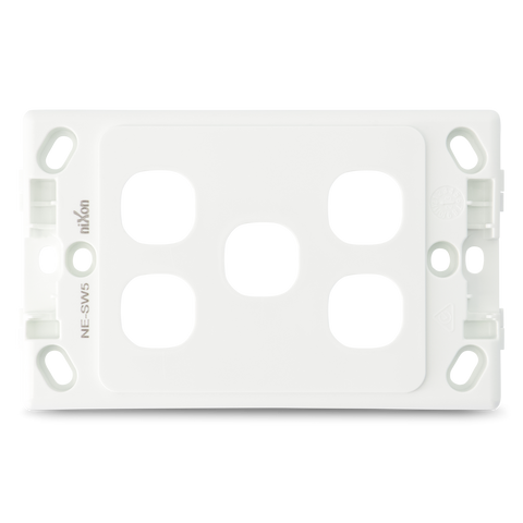 5 Gang - Wall Plate