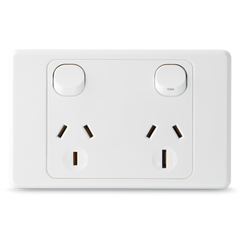 Double 10Amp + 15Amp Powerpoint / GPO Outlet