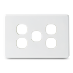 SLIM - 5 Gang Wall Plate