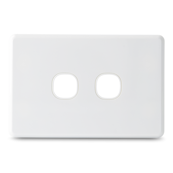 SLIM - 2 Gang Wall Plate