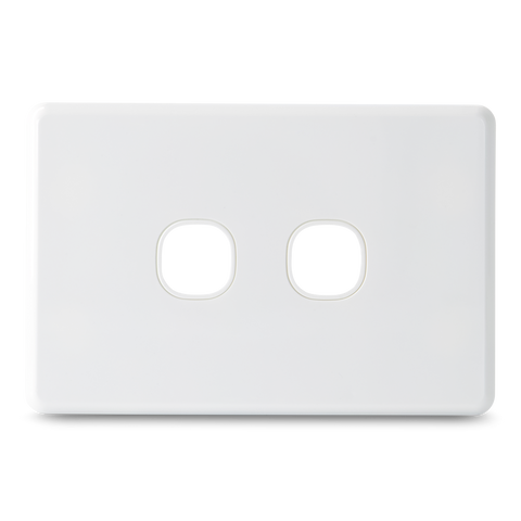 SLIM - 2 Gang Wall Plate