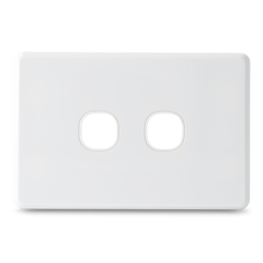 SLIM - 2 Gang Wall Plate