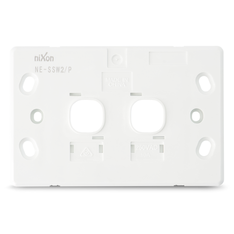 SLIM - 2 Gang Wall Plate