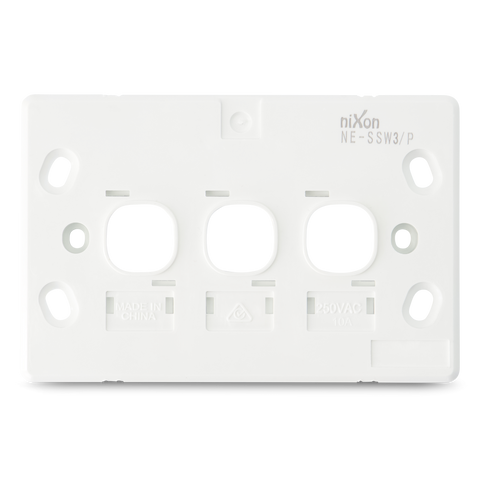 SLIM - 3 Gang Wall Plate