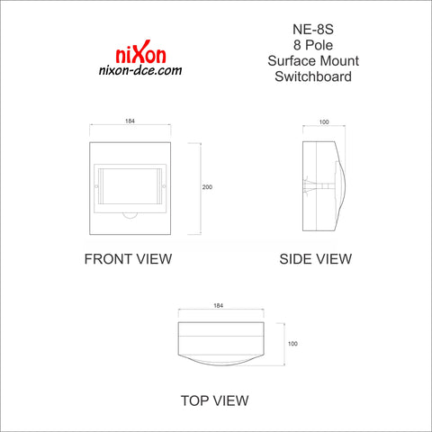 8 Way Surface Switchboard