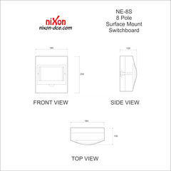 8 Way Surface Switchboard