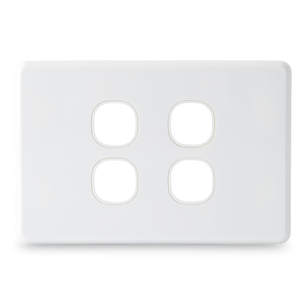 SLIM - 4 Gang Wall Plate