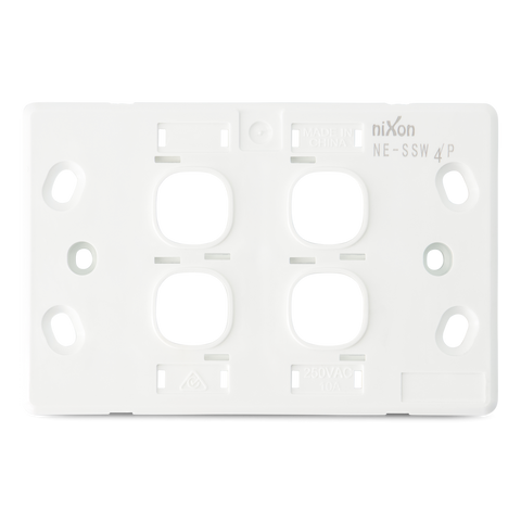 SLIM - 4 Gang Wall Plate