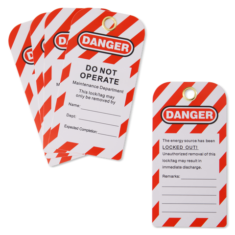 10 x Lock Out Tags / Danger Tags