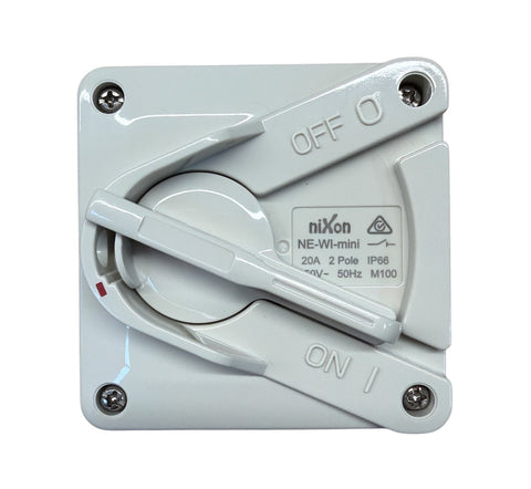 20AMP - Mini Weatherproof Isolator - 2 Pole