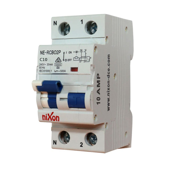 10AMP - Premium RCBO Two Module 10kA C Curve