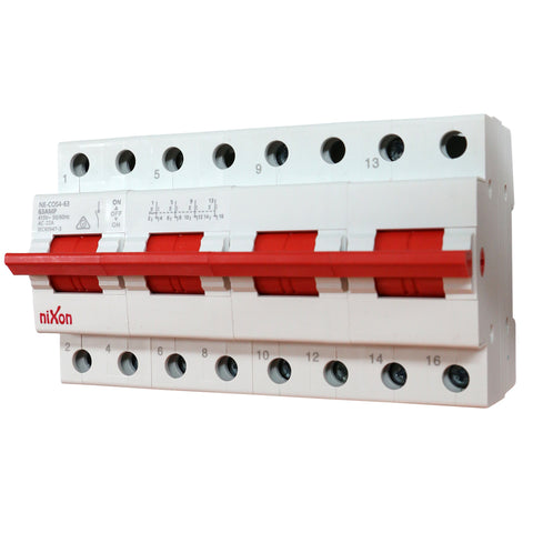 Change Over Switch - 4 Pole 63AMP