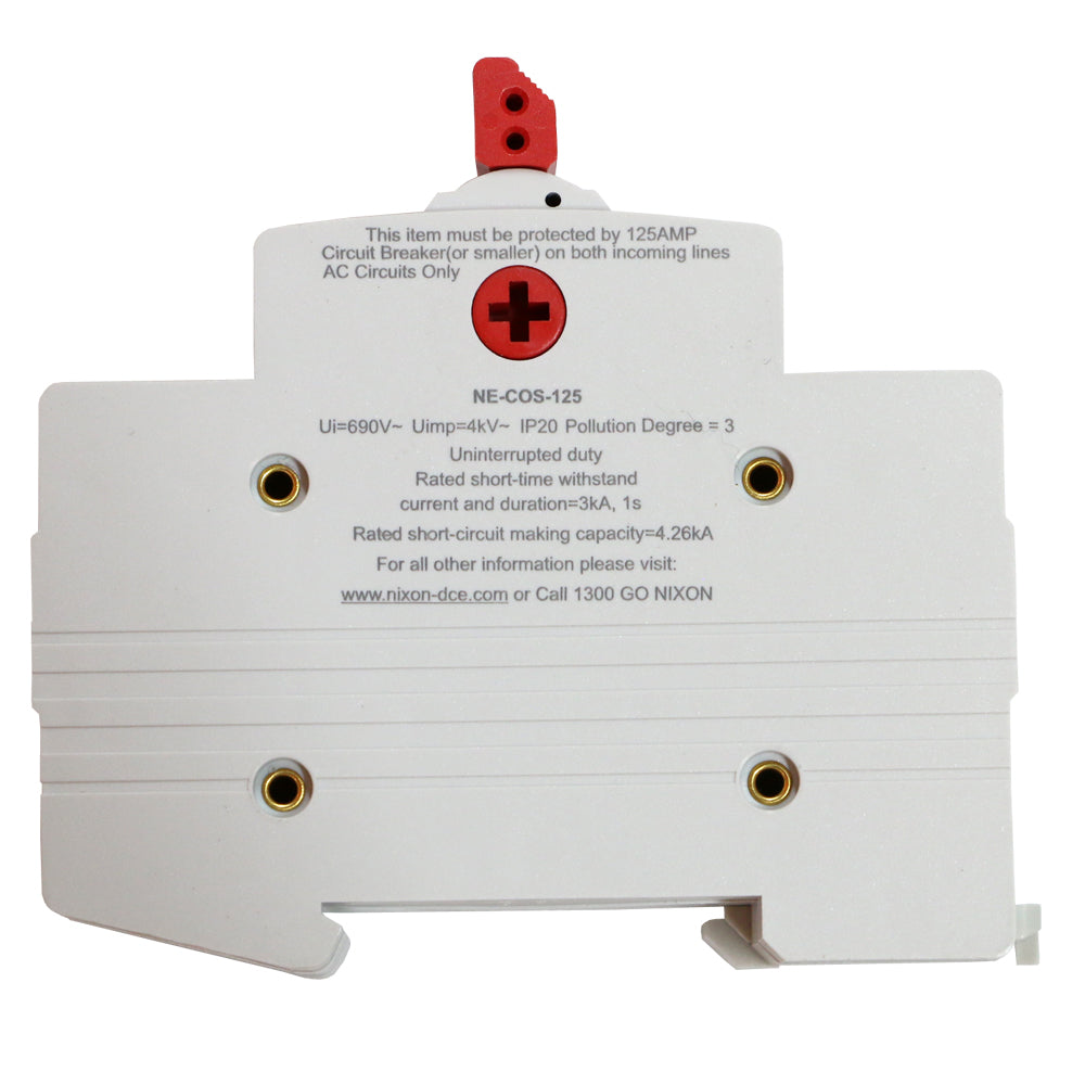 Change Over Switch - 2 Pole 125AMP – Nixon Data Comms & Electrical