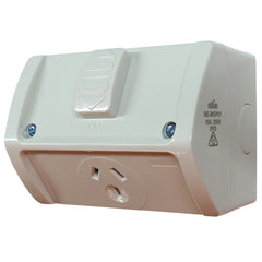 10AMP - Single Weatherproof Outlet - IP53