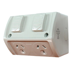 10AMP - Double Weatherproof Outlet - IP53