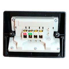 10AMP - Double Weatherproof Outlet with extra Switch - IP53 - BLACK