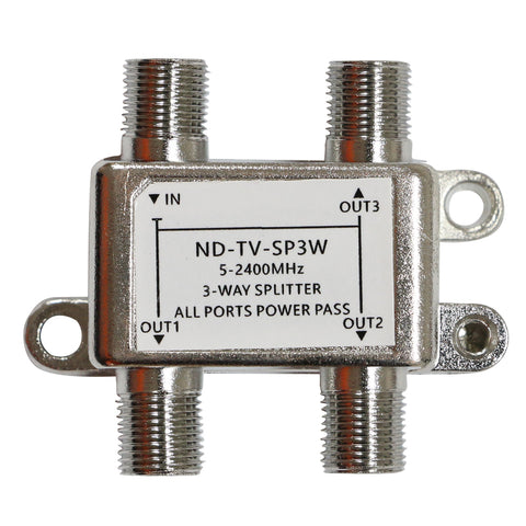 3 Way - TV Splitter - F Type