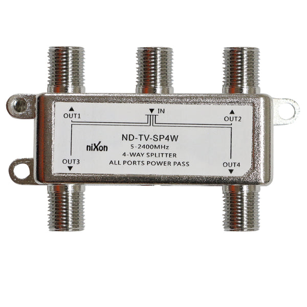 4 Way - TV Splitter - F Type