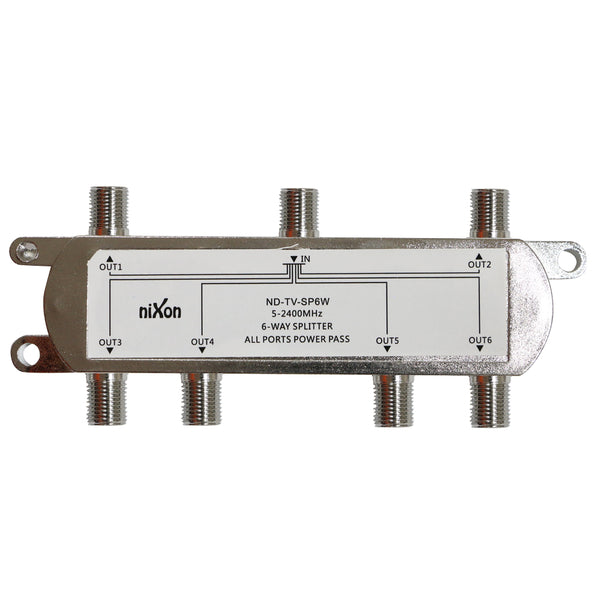 6 Way - TV Splitter - F Type