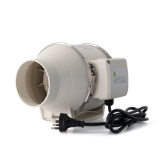 100mm - In-line Fan With Run On Timer