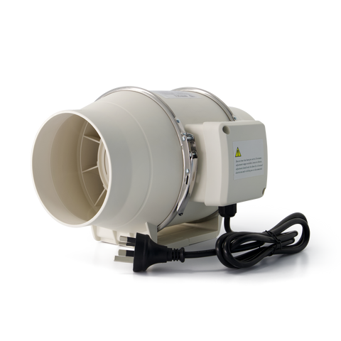 125mm - In-line Fan With Run On Timer