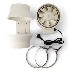 150mm - In-line Fan With Run On Timer