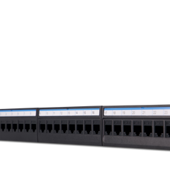 24 Port Patch Panel - RJ45 Cat 6