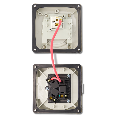 3PIN 10AMP - Combination Switched Socket Outlet - FLAT PINS