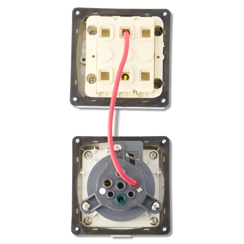 3PIN 20AMP - Combination Switched Socket Outlet - ROUND PINS