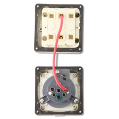 3PIN 20AMP - Combination Switched Socket Outlet - ROUND PINS
