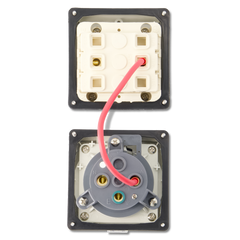 3PIN 32AMP - Combination Switched Socket Outlet - ROUND PINS