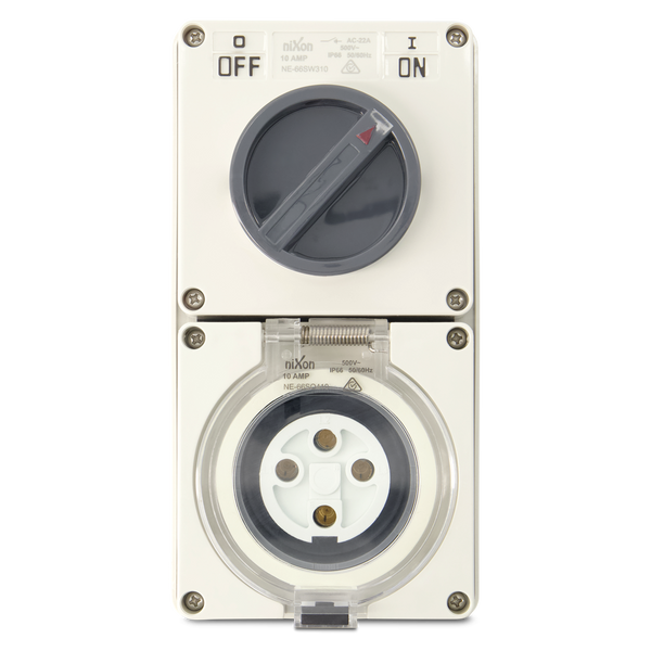 4PIN 10AMP - Combination Switched Socket Outlet