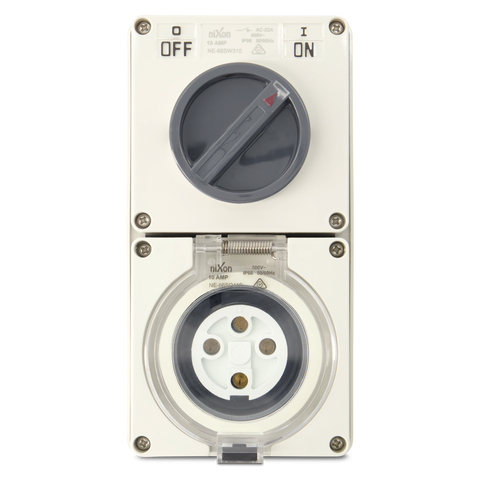 4PIN 10AMP - Combination Switched Socket Outlet