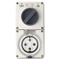 4PIN 32AMP - Combination Switched Socket Outlet