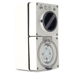 4PIN 32AMP - Combination Switched Socket Outlet