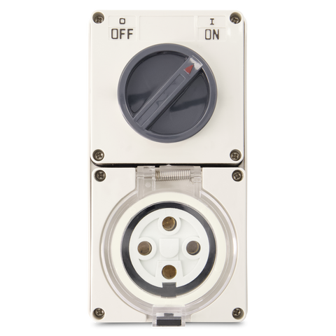 4PIN 40AMP - Combination Switched Socket Outlet