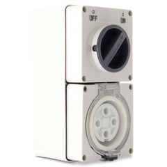 4PIN 40AMP - Combination Switched Socket Outlet