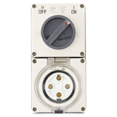 4PIN 50AMP - Combination Switched Socket Outlet