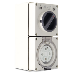 4PIN 50AMP - Combination Switched Socket Outlet