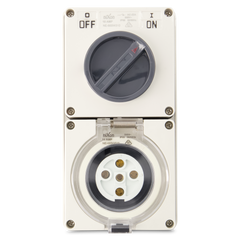 5PIN 10AMP - Combination Switched Socket Outlet