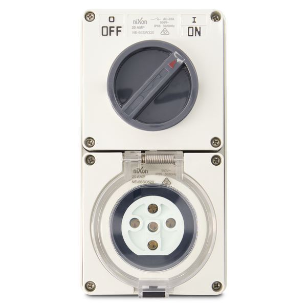 5PIN 20AMP - Combination Switched Socket Outlet