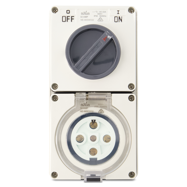 5PIN 32AMP - Combination Switched Socket Outlet
