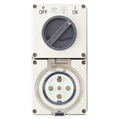 5PIN 32AMP - Combination Switched Socket Outlet