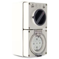 5PIN 40AMP - Combination Switched Socket Outlet