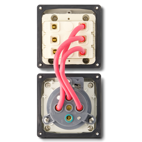 5PIN 40AMP - Combination Switched Socket Outlet