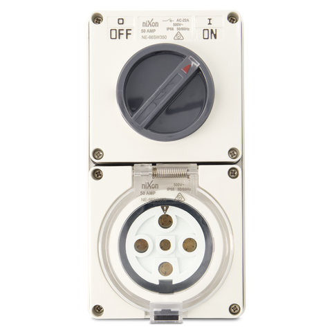 5PIN 50AMP - Combination Switched Socket Outlet