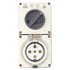 5PIN 50AMP - Combination Switched Socket Outlet