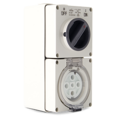 5PIN 50AMP - Combination Switched Socket Outlet